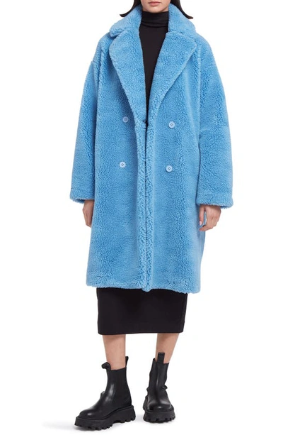 Apparis Dasha Fleece Coat In Marina Blue