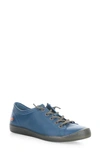 Softinos By Fly London Isla Distressed Sneaker In 039 Blue Denim Smooth Leather