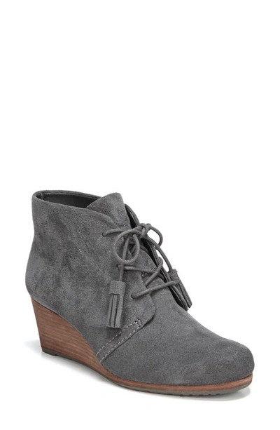 Dr. Scholl's Dakota Lace-up Bootie In Dark Grey