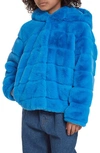 Apparis Kids' Little Girl's & Girl's Goldie Faux Fur Jacket In Azure Blue