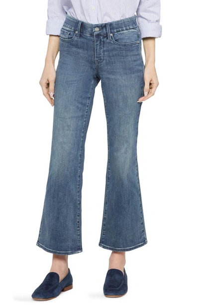 Nydj Waist Match Relaxed Flare Jeans In Blue