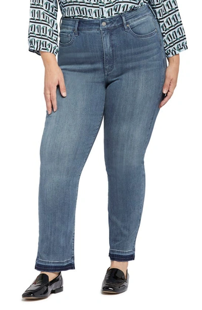 Nydj The High Waist Release Hem Straight Leg Jeans In Playlist