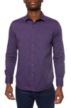 Robert Graham Men's Serpens Garment Dyed Sport Shirt In Purple