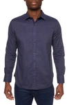 Robert Graham Men's Serpens Garment Dyed Sport Shirt In Blue