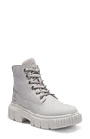 Timberland Greyfield Waterproof Leather Boot In Gray Violet