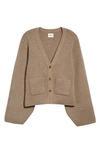 Khaite The Scarlet Cardigan In Brown