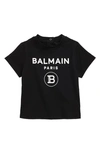 BALMAIN COTTON GRAPHIC LOGO TEE