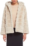 Apparis Goldie 5 Faux Fur Coat In Latte