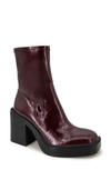 Kenneth Cole Women's Amber Square Toe High Heel Booties In Burgundy