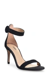 L Agence Gisele Sandal In Black Suede