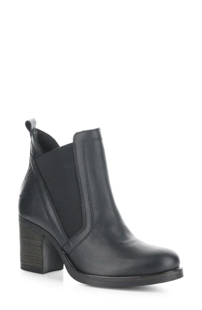 Bos. & Co. Bellini Waterproof Chelsea Boot In Black Feel/ Elastic