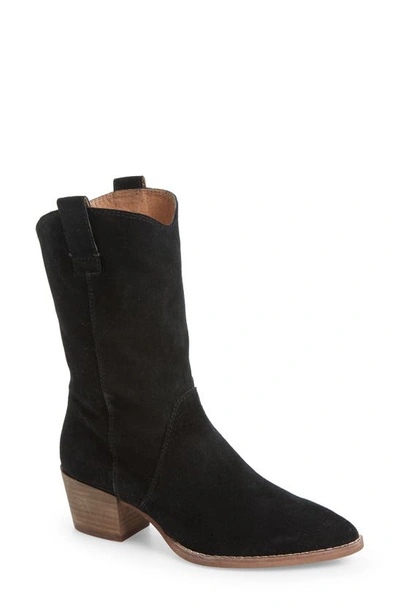 Madewell The Cassity Western Boot In True Black