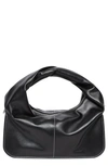Yuzefi Wonton Leather Bag In Black
