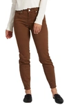 Jag Jeans Cecilia Skinny Fit Pants In Brown