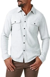 7 Diamonds Generations Stretch Twill Button-up Shirt In Ecru