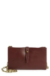 Madewell The Transport Accordion Crossbody Bag In Dark Cabernet