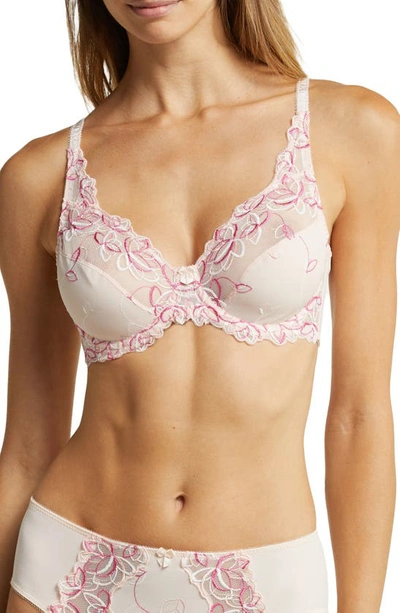 Hunkemoller Diva Underwire Bra In Pink Dogwood