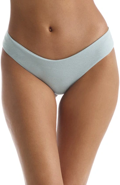 Commando Stretch-bamboo And Tencel-blend Jersey Thong In Seafoam