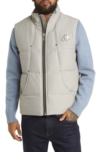   MONTREAL DOWN VEST ✳︎美品 Moose Knuckles Montreal Cotton Blend Down Vest In Grey | ModeSens