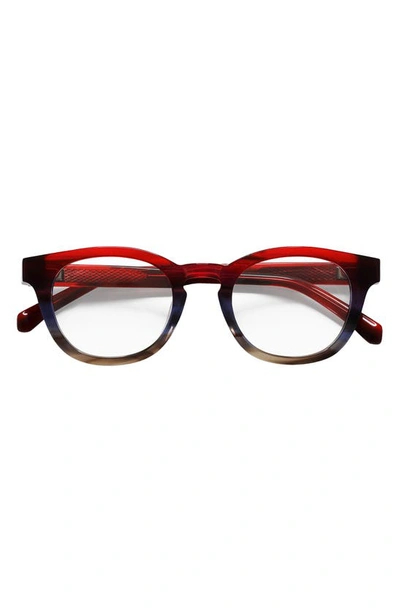 Eyebobs Waylaid 46mm Reading Glasses In Red/ Blue/ Fade/ Clear