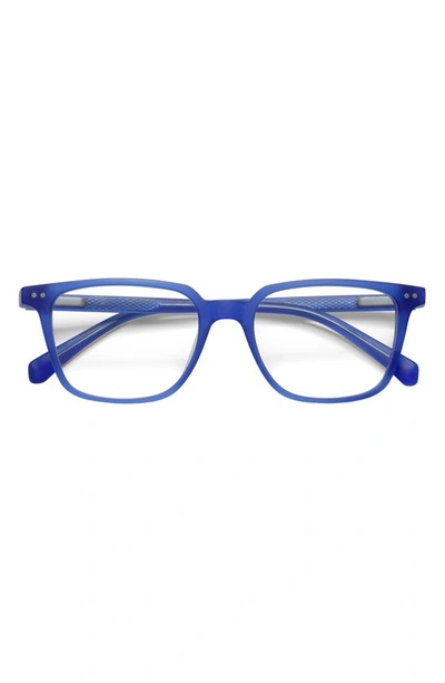 Eyebobs C-suite 51mm Reading Glasses In Blue Crystal/ Clear