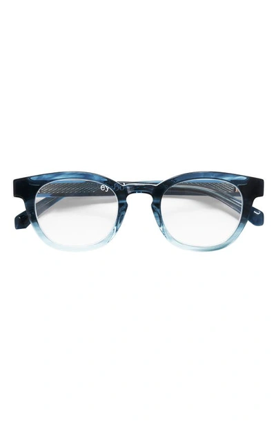 Eyebobs Waylaid 46mm Reading Glasses In Blue Fade/ Clear