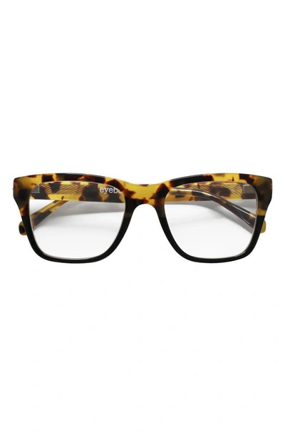 Eyebobs Kvetcher 54mm Square Reading Glasses In Tortoise/ Black/ Clear