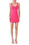 Endless Rose Cut-out Body-con Mini Dress In Fuchsia