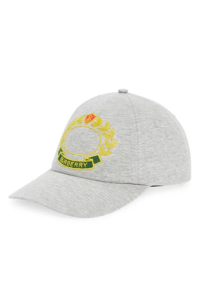 Burberry Oak Leaf Crest Baseball Cap In 灰色