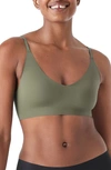 True & Co. True Body Triangle Convertible Strap Bralette In Army Dust