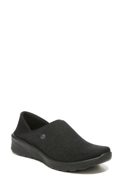 Bzees Getaway Slip-on Trainer In Black Shimmer Fabric