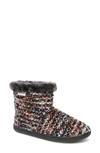 Minnetonka Betty Bootie In Midnight Knit