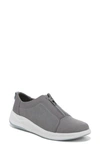 Bzees Take It Easy Sneaker In Evening Sky Grey Shimmer Fabric