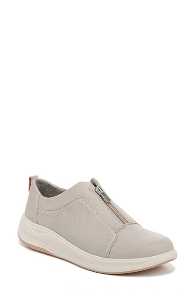 Bzees Take It Easy Trainer In Taupe Shimmer Fabric