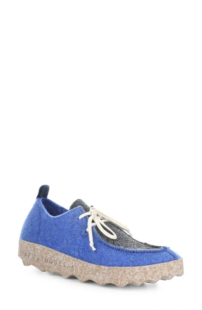 Asportuguesas By Fly London Chat Sneaker In Indigo/ Off White Tweed/ Felt