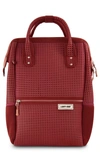 Light+nine Inspired Brick Tweeny Tall Backpack In Red