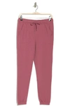 90 Degree By Reflex Terry Brushed Knit Joggers In Deco Rose