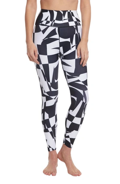 Sage Collective Printed Everyday Leggings In Black/ White