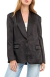 Endless Rose The Satin Blazer In Black