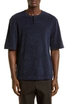 Bottega Veneta Terry T-shirt In Abyss