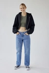 Levi's Levis Womens Multiple Dimensions 501 Straight-leg Mid-rise Jeans In Tinted Denim