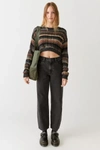 Levi's Baggy Dad Cropped Boot-cut Jeans In Black