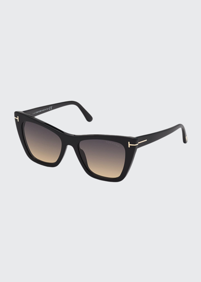 Tom Ford Poppy Plastic Cat-eye Sunglasses In Violet