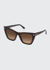 TOM FORD POPPY ACETATE CAT-EYE SUNGLASSES