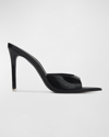 Black Suede Studio Brea Patent Mule Sandals In Black Patent Leat