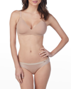 Le Mystere Second Skin Wireless Plunge Bra In Natural