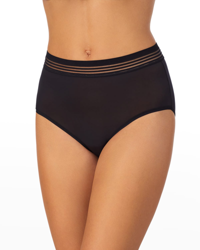 Le Mystere Second Skin High-rise Brief In Black