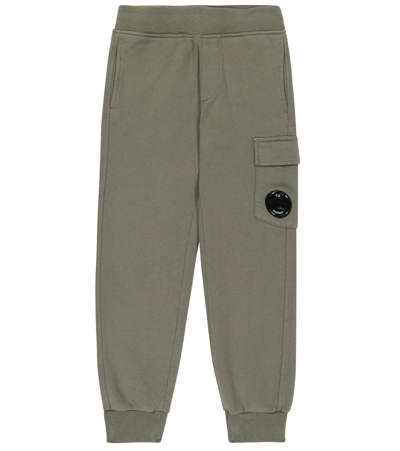 C.p. Company Teen Lens-detail Track-pants In Green