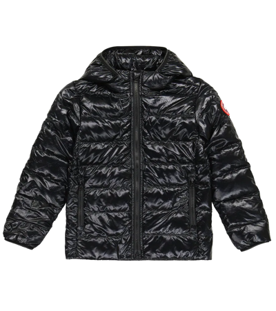 Canada Goose Kids' Crofton Quilted Recycled-nylon Hooded Jacket 2-7 Years In Black