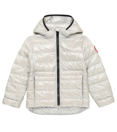 Canada Goose Cypress Hooded Shell Jacket 10-16 Years In Silver